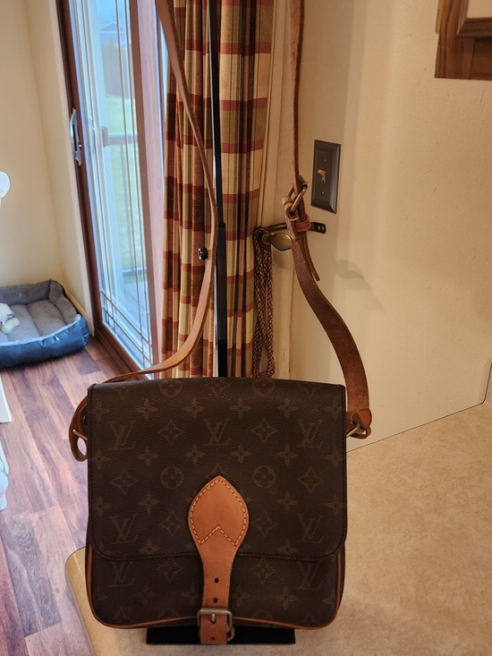 Louis Vuitton Handbags - Louis Vuitton Cartouchiere Shoulder Bag MM Brown Leather